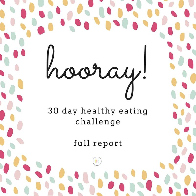 30 Day Healthy Eating Challenge Recap